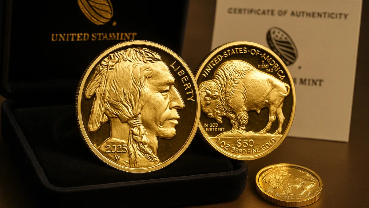 2025-w $50 Proof American Buffalo Gold Coin Launches Today From U.s. Mint