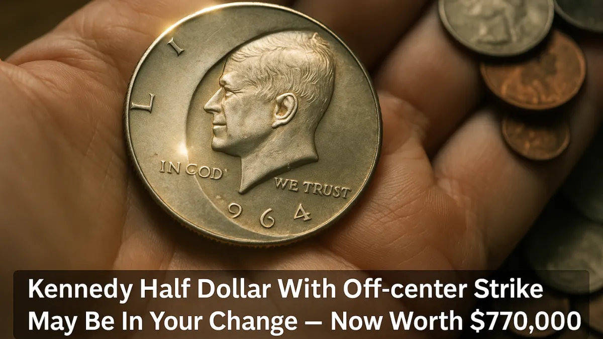 Kennedy Half Dollar With Off-center Strike May Be In Your Change — Now Worth $770,000